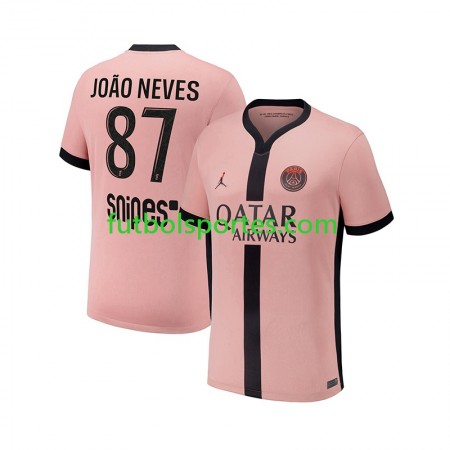 Camiseta Paris Saint Germain Joao Neves 87 Tercera Equipación 2024/2025